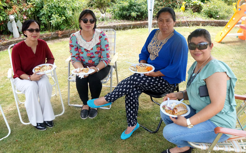 Maricel deGuzman, Carlotta Magannig, Marlene Madrid and Janeth Luna.