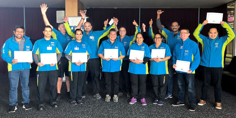 Every month a Certificate of Excellence is awarded by each regional manager to the franchisee who gets the highest number of customer accolades. These proud Dunedin franchisees received their awards at the recent Dunedin Team Meeting.